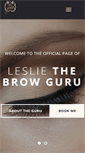 Mobile Screenshot of lesliethebrowguru.com